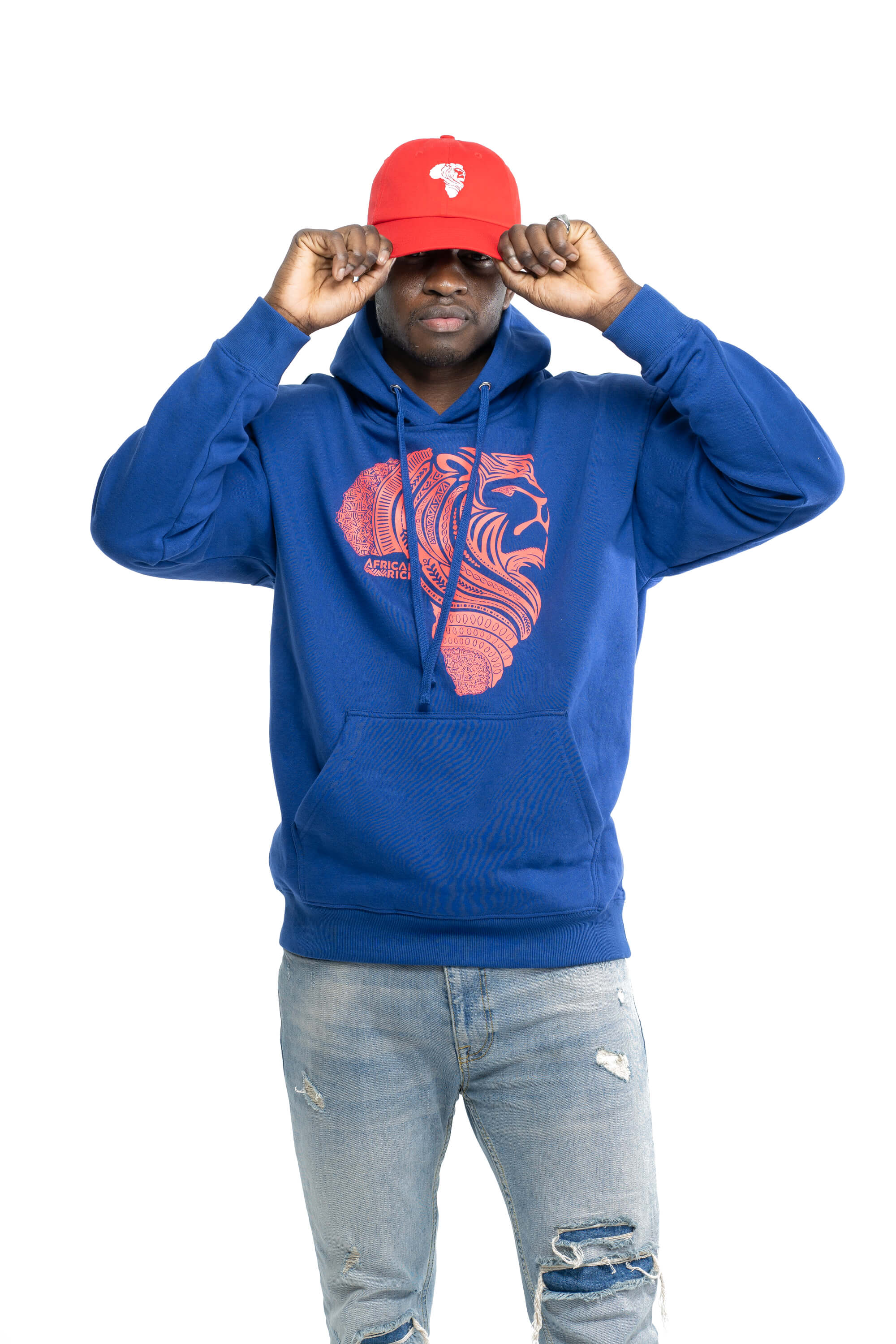 Royal Blue Hooded Sweatshirt AfricanRich